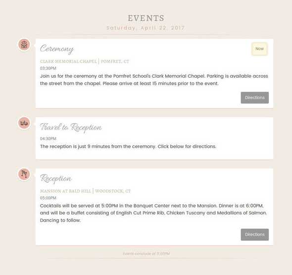 Events component